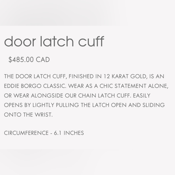 Eddie Borgo door latch cuff - Picture 12 of 12